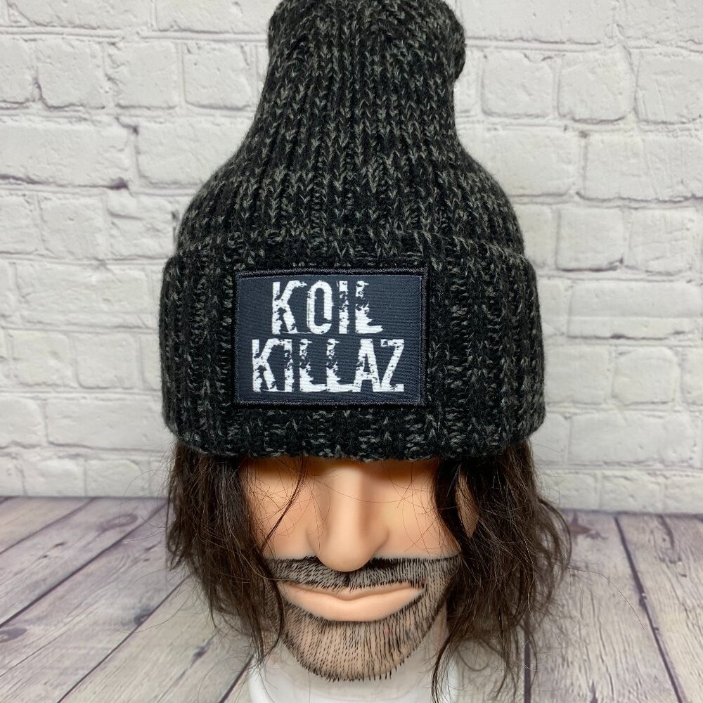 Koil Killaz Beanie Knit Hat Cap Gray Cozy Warm Winter Toque